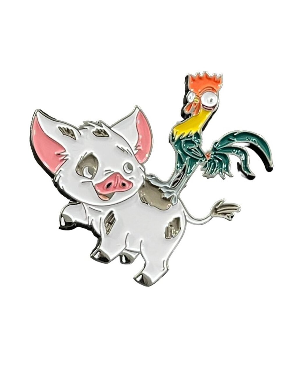 Hei Hei Pua Lapel Pin Moana Princess Pet Rooster Pig Badge Brooch Accessories